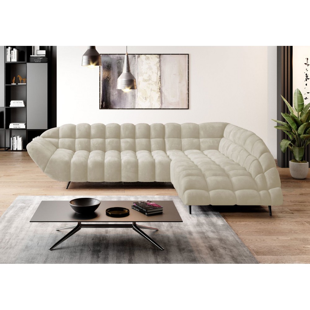 Γωνιακός καναπές Dolphin-Ekrou-Δεξιά