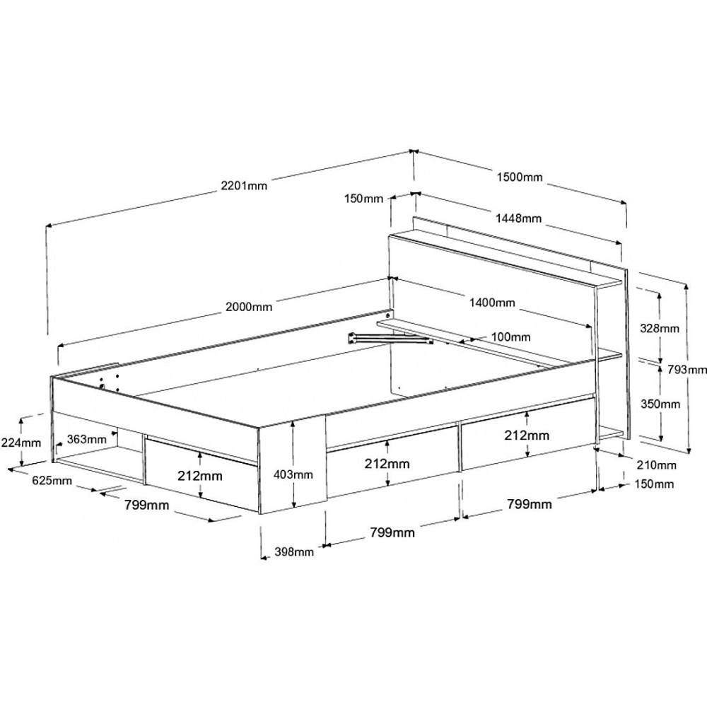Κρεβάτι Tyson-140 x 200