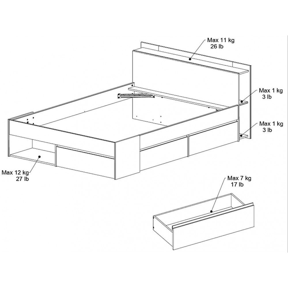 Κρεβάτι Tyson-140 x 200