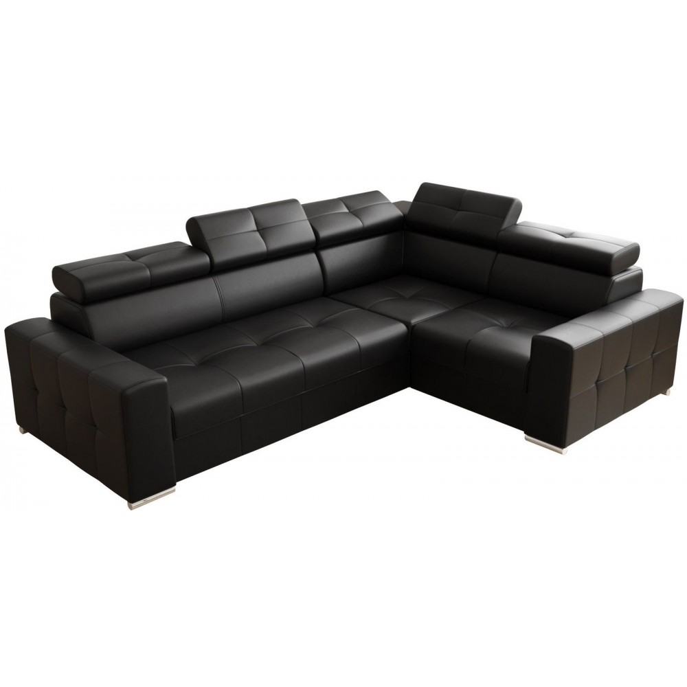 Γωνιακός καναπές April Max Eco LTHR-Mauro-Δεξιά