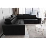 Γωνιακός καναπές April Plus Eco LTHR-Mauro-Αριστερή