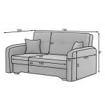 Καναπές - Κρεβάτι Promytheus διθέσιος-Kitrino