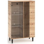Βιτρίνα χαμηλή Cafto 80x40x134.5