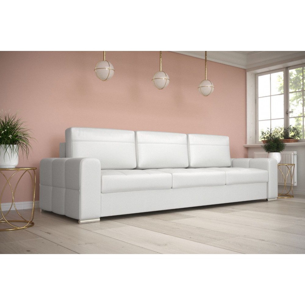 Καναπές - κρεβάτι Lester Plus Eco LTHR Τριθέσιος-Leuko