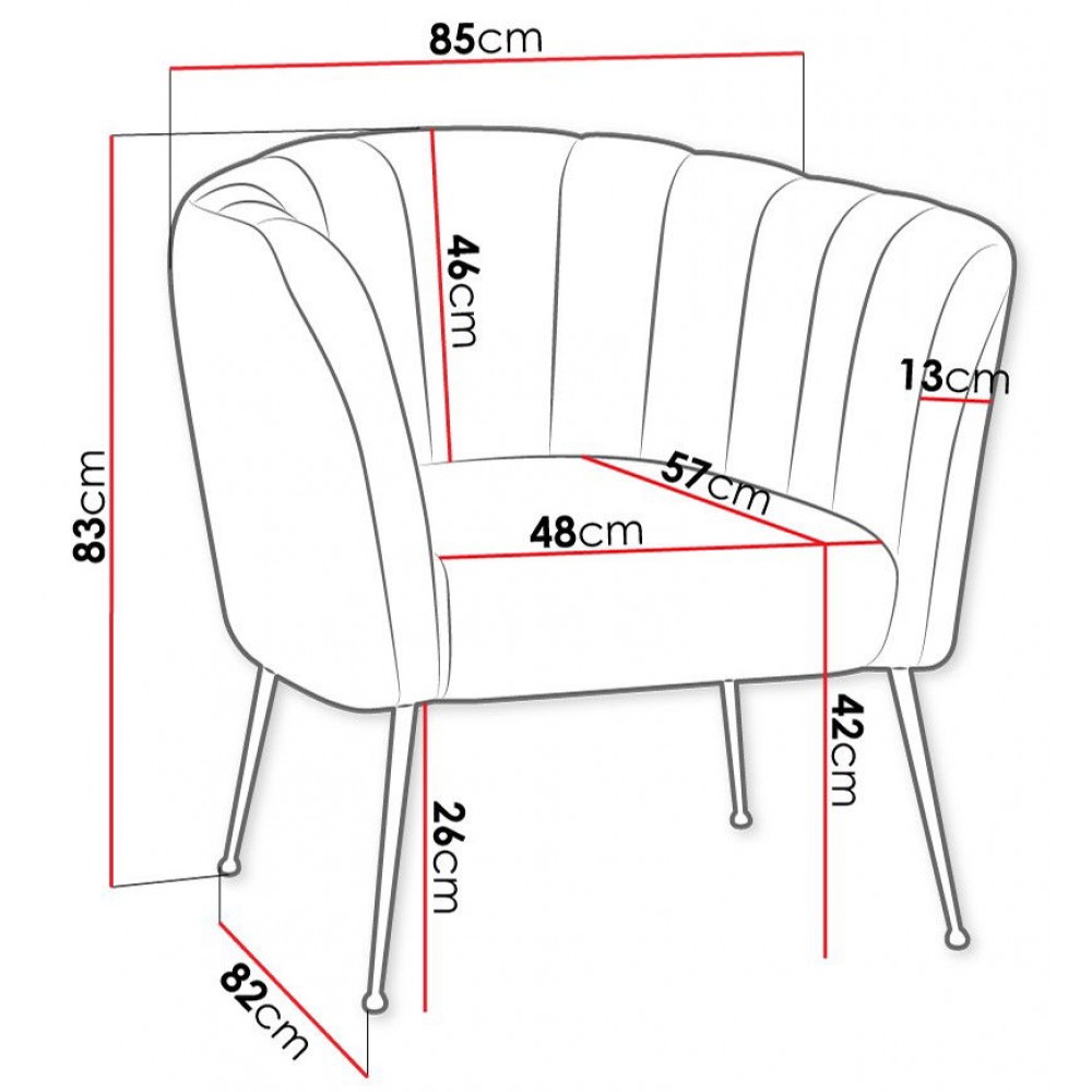 Πολυθρόνα Giliali-Prasino