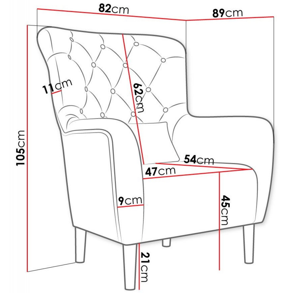 Πολυθρόνα Hemdal-Mauro