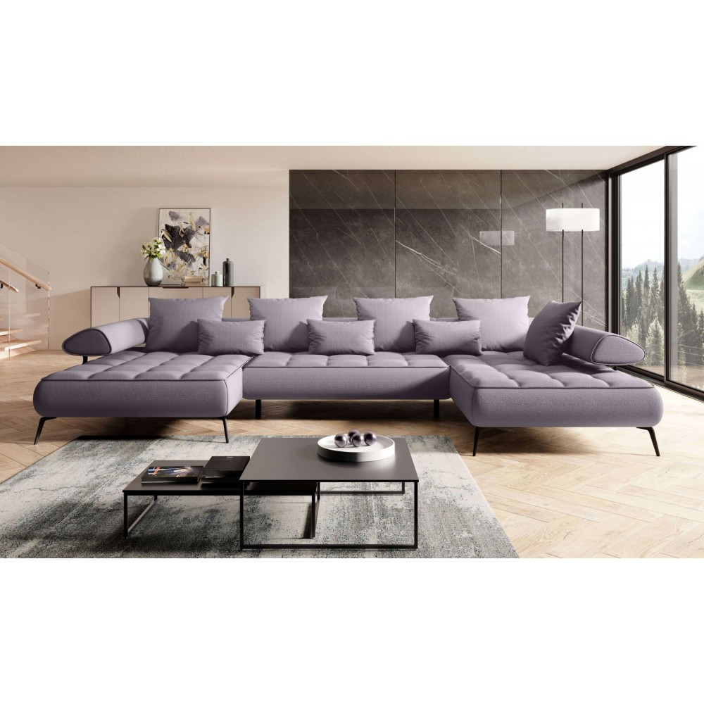 Γωνιακός καναπές Solido XL-Gkri-Δεξιά