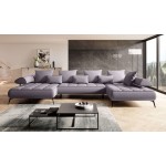 Γωνιακός καναπές Solido XL-Gkri-Δεξιά