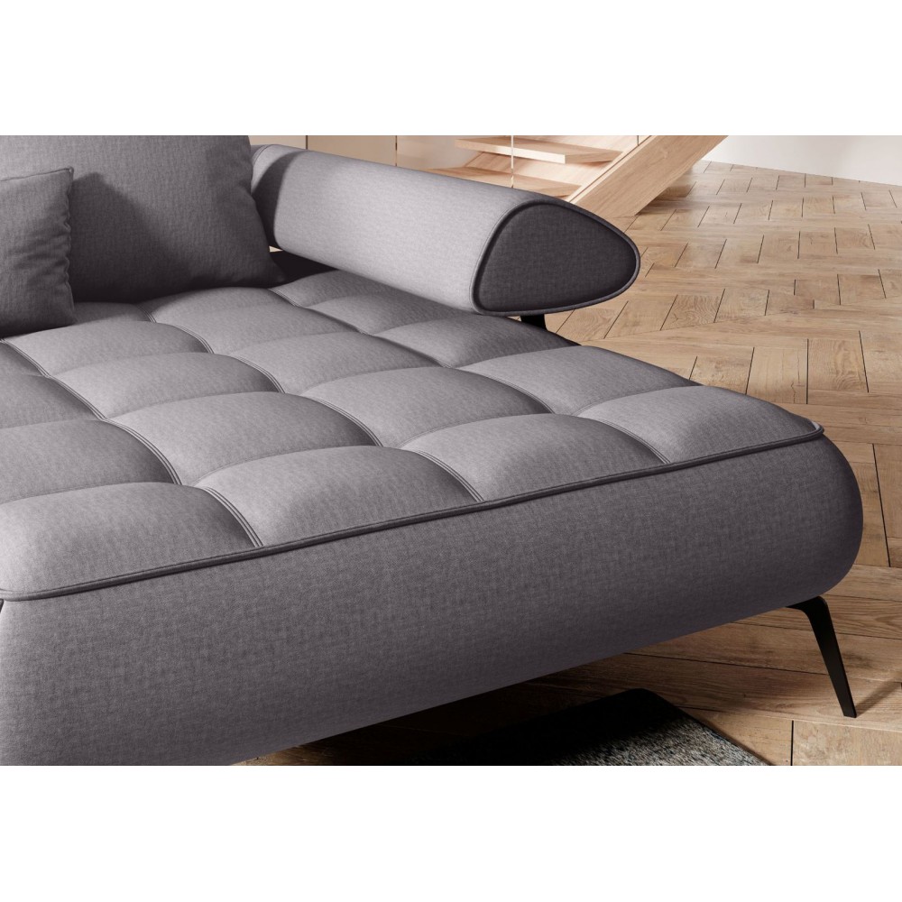 Γωνιακός καναπές Solido XL-Gkri-Δεξιά