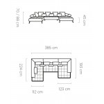 Γωνιακός καναπές Solido XL-Kafe-Δεξιά
