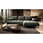 Γωνιακός καναπές Magnito-Prasino-Δεξιά