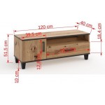 Έπιπλο τηλεόρασης Tomba 120x40x51.5
