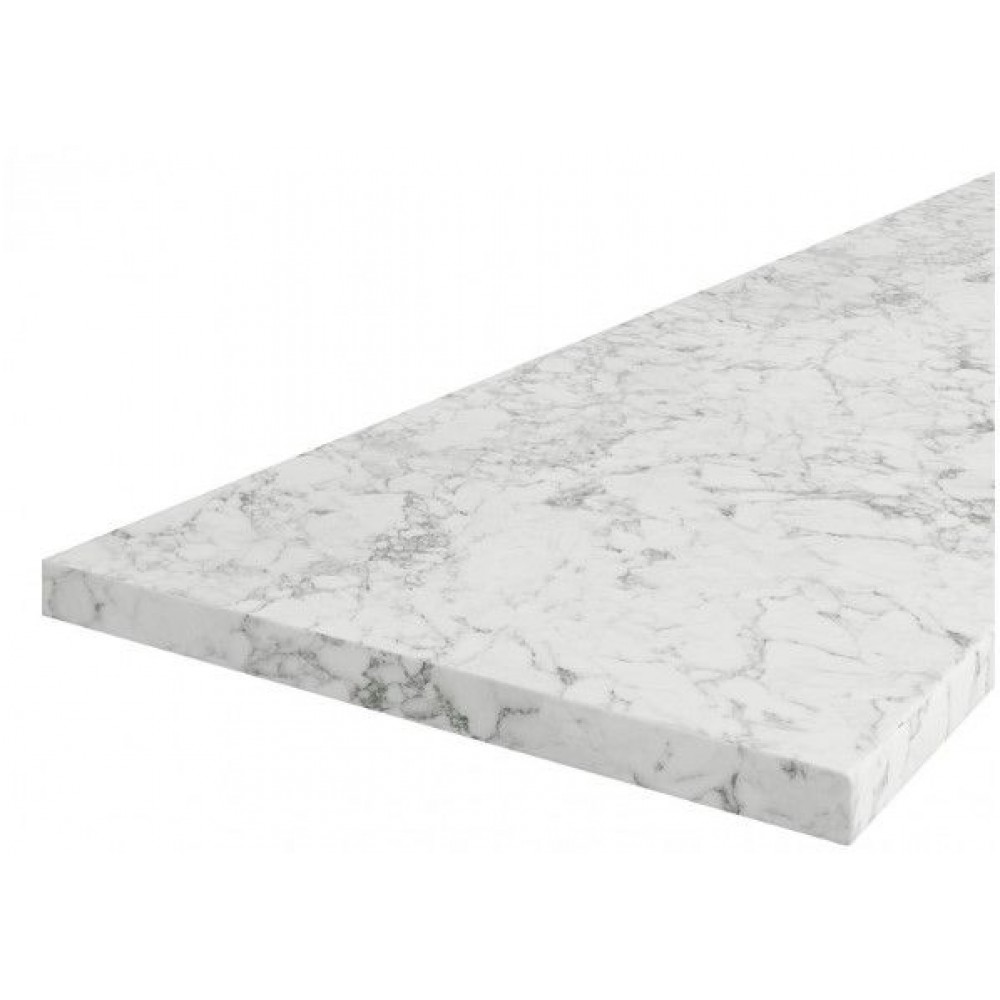 Πάγκος νησίδας Tulsa Plus-Leuko Marmaro-Μήκος: 120 εκ.