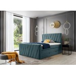 Επενδυμένο κρεβάτι Alba-Mple-Anoixto-180 x 200