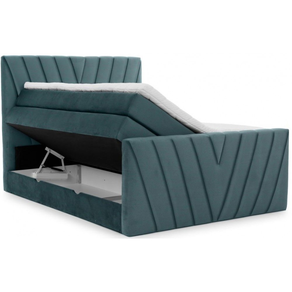 Επενδυμένο κρεβάτι Alba-Mple-Anoixto-180 x 200