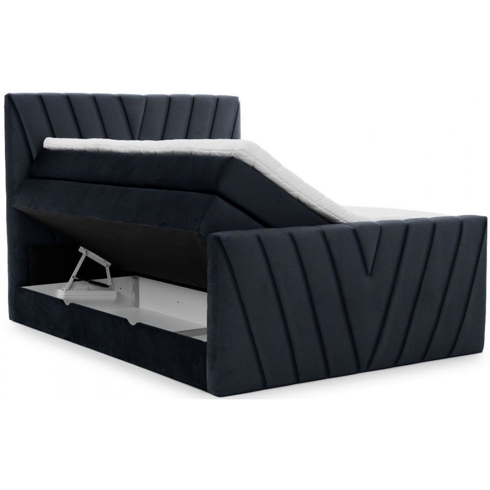 Επενδυμένο κρεβάτι Alba-Mple Skouro-160 x 200