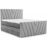 Επενδυμένο κρεβάτι Alba-Gkri Anoixto-140 x 200