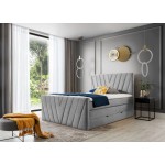 Επενδυμένο κρεβάτι Alba-Gkri Anoixto-140 x 200