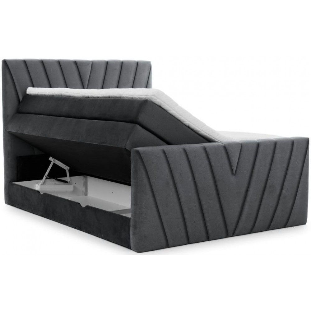 Επενδυμένο κρεβάτι Alba-Gkri Skouro-160 x 200