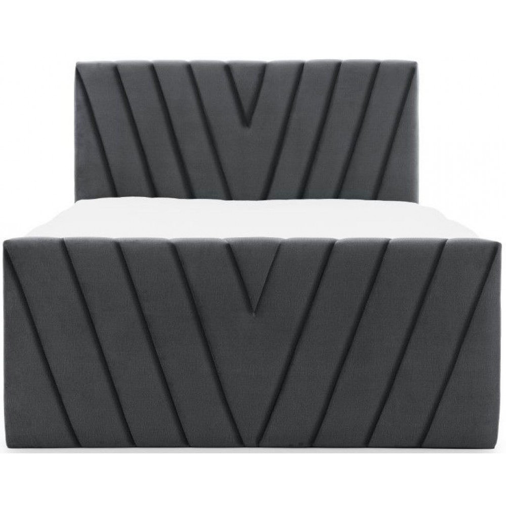 Επενδυμένο κρεβάτι Alba-Gkri Skouro-180 x 200