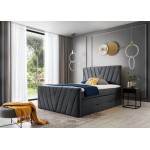 Επενδυμένο κρεβάτι Alba-Gkri Skouro-180 x 200