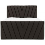 Επενδυμένο κρεβάτι Alba-Kafe Skouro-140 x 200