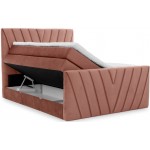 Επενδυμένο κρεβάτι Alba-Roz-140 x 200