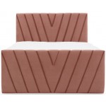 Επενδυμένο κρεβάτι Alba-Roz-160 x 200