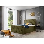 Επενδυμένο κρεβάτι Alba-Xaki-160 x 200