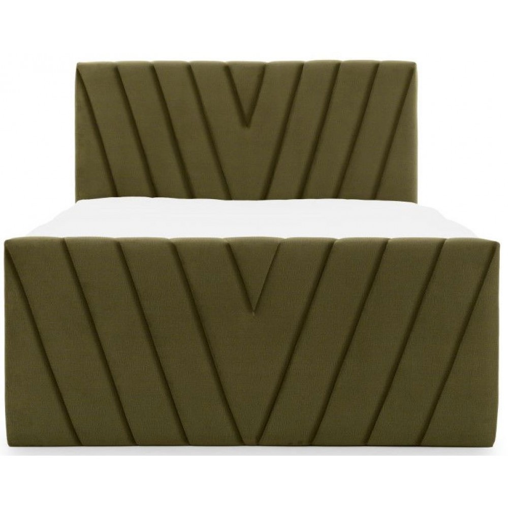Επενδυμένο κρεβάτι Alba-Xaki-180 x 200