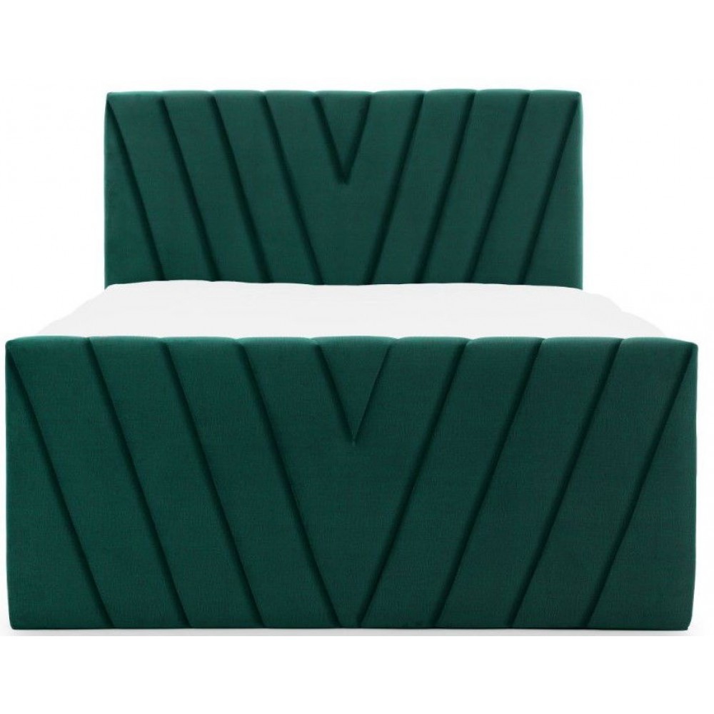 Επενδυμένο κρεβάτι Alba-Prasino-180 x 200