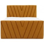 Επενδυμένο κρεβάτι Alba-Portokali-140 x 200
