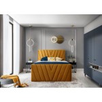 Επενδυμένο κρεβάτι Alba-Portokali-180 x 200