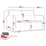 Καναπές Κρεβάτι Viva Grand II-Mpez Skouro