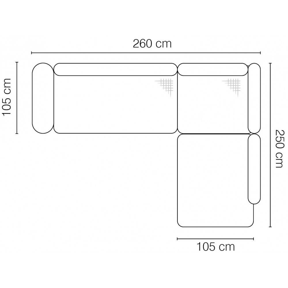 Γωνιακός καναπές Neptune plus-Αριστερή-Gkri