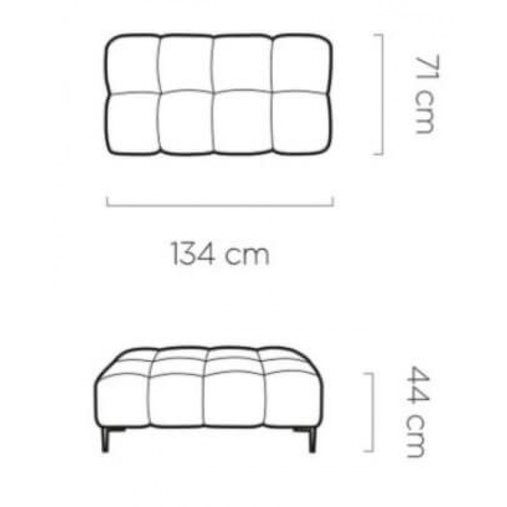 Πουφ Pallase XL 134x71x44