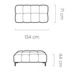 Πουφ Pallase XL 134x71x44