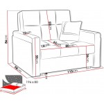 Πολυθρόνα Κρεβάτι Vivia Mel I-Laxani-Emprime