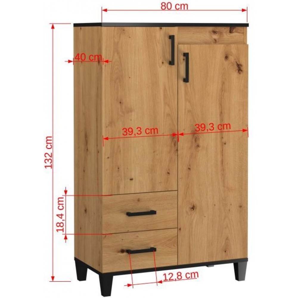 Ντουλάπι Tomba II 80x40x132