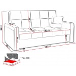 Καναπές Κρεβάτι Vivia Mel III-Laxani-Emprime