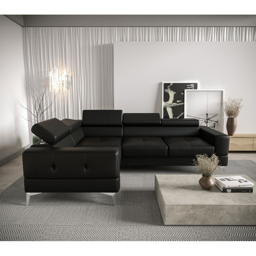 Γωνιακός καναπές Soreko Eco LTHR-Mauro-Αριστερή