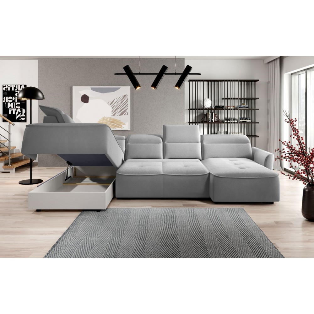 Γωνιακός καναπές Morello XL-Gkri-Αριστερή