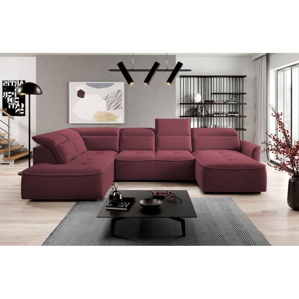Γωνιακός καναπές Morello XL-Magenta-Αριστερή