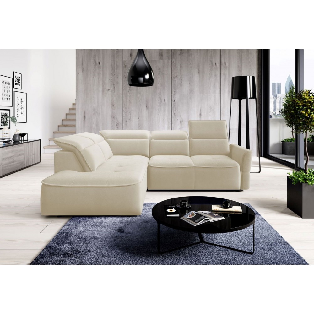 Γωνιακός καναπές Morello L-Ekrou-Αριστερή