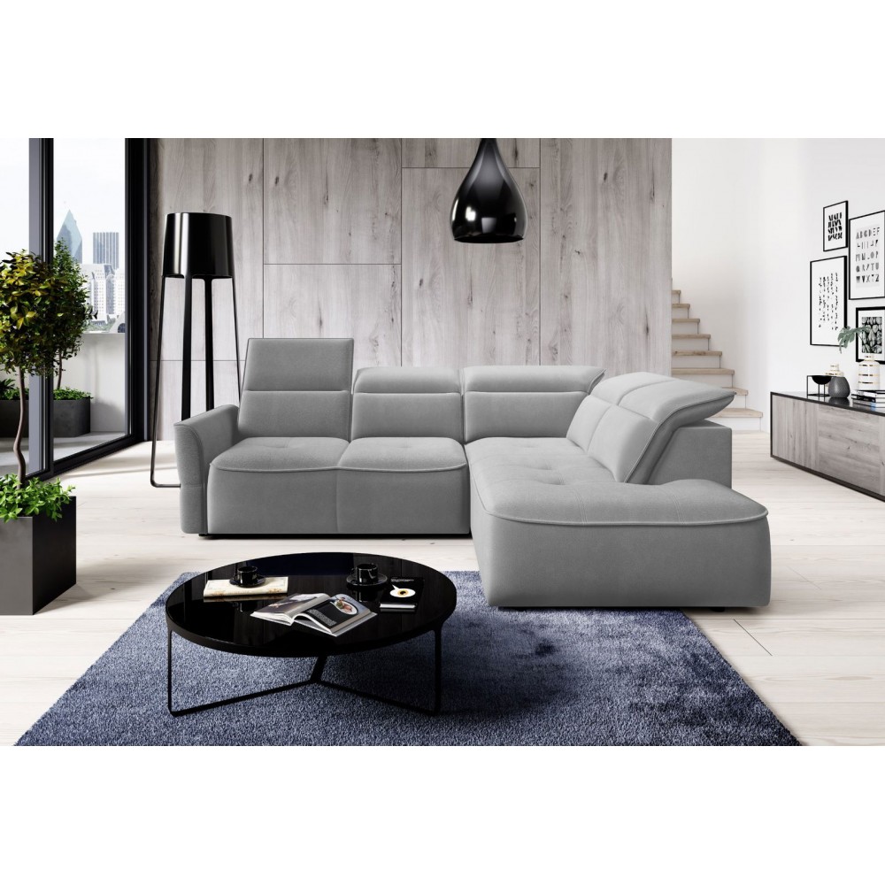 Γωνιακός καναπές Morello L-Gkri-Δεξιά