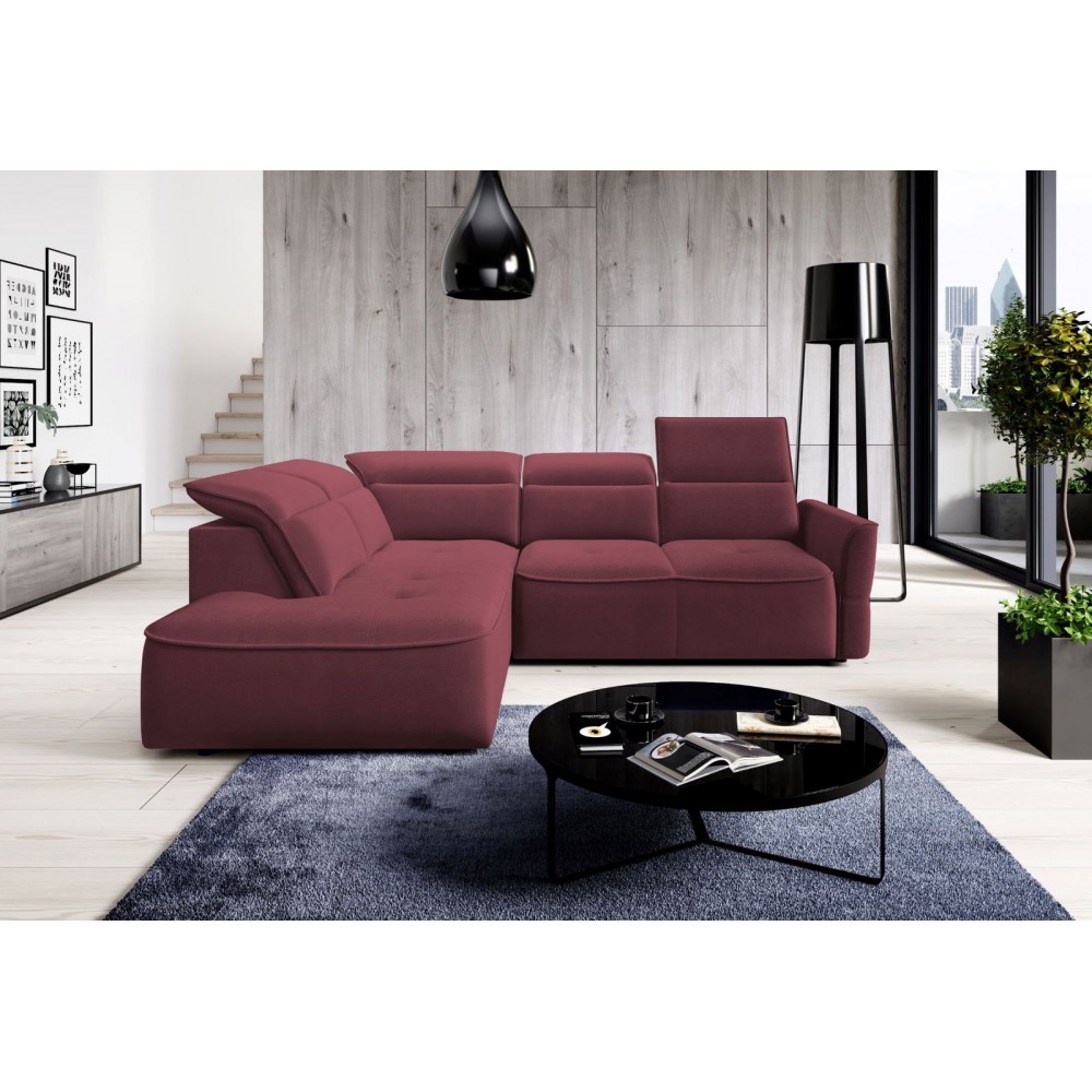 Γωνιακός καναπές Morello L-Magenta-Αριστερή