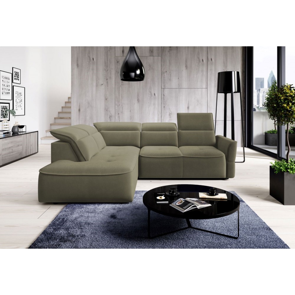 Γωνιακός καναπές Morello L-Xaki-Αριστερή