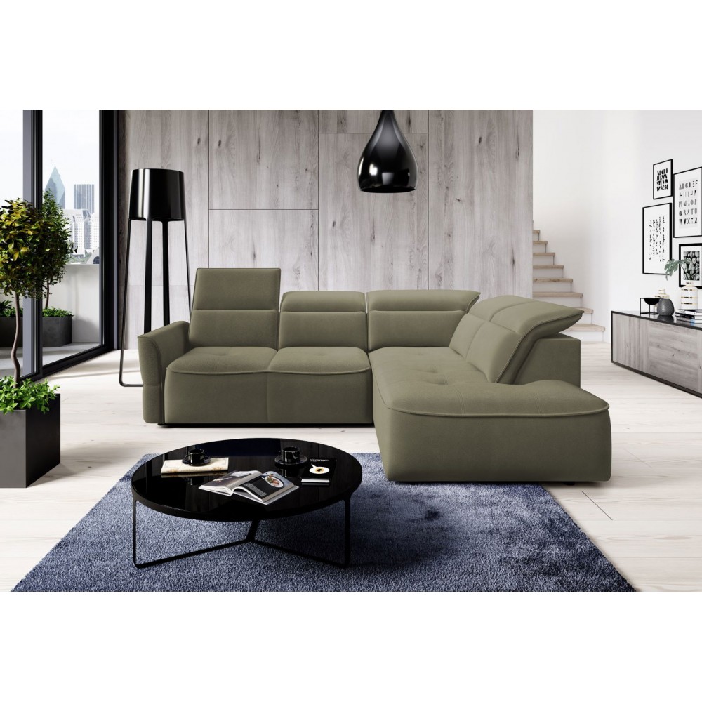 Γωνιακός καναπές Morello L-Xaki-Δεξιά