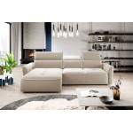 Γωνιακός καναπές Morello Mini-Ekrou-Αριστερή