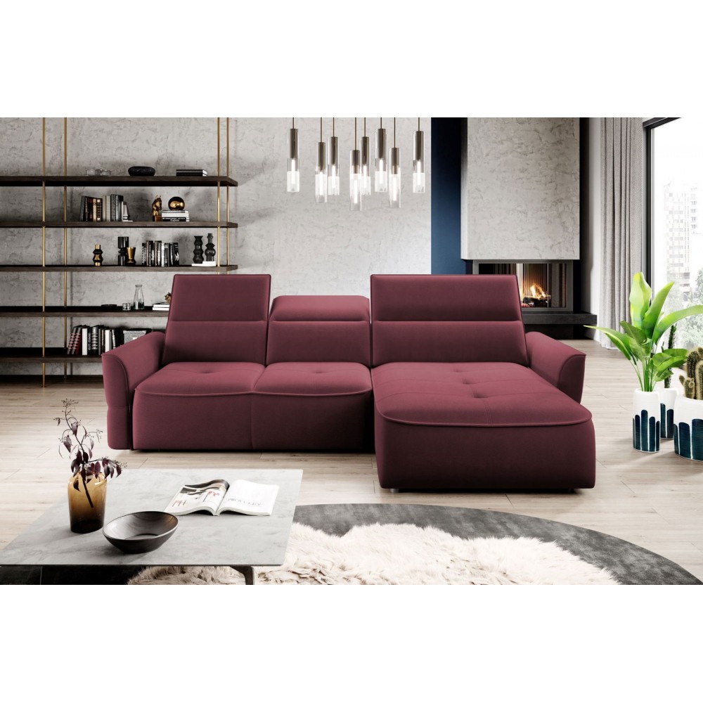 Γωνιακός καναπές Morello Mini-Magenta-Δεξιά